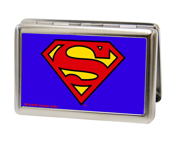 buckle down Business Card Holder - LARGE - Superman FCG Blue
