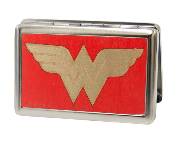 buckle down Business Card Holder - LARGE - Wonder Woman GW Red Gold