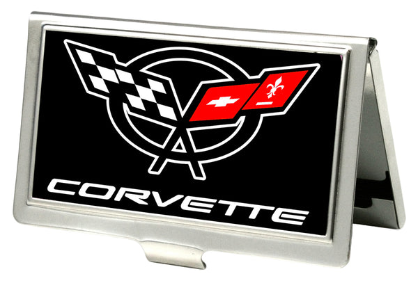 buckle down Business Card Holder - SMALL - Corvette FCG Black White Red