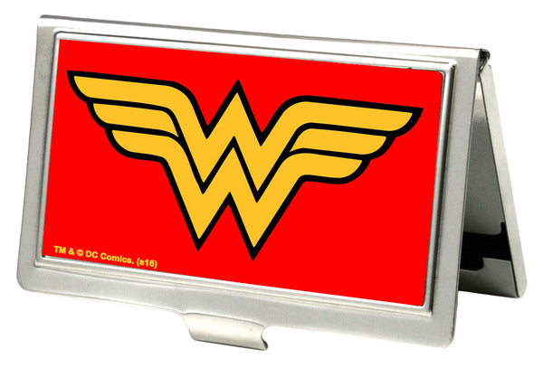 buckle down Business Card Holder - SMALL - Wonder Woman Logo FCG Red