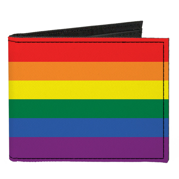 buckle down Canvas Bi-Fold Wallet - Flag Pride Rainbow