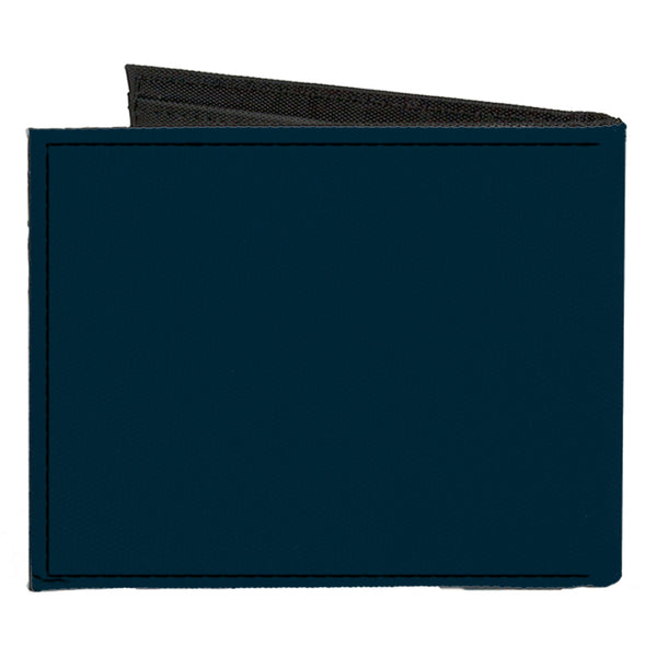 Buckle Down Canvas Bi-Fold Wallet - Scoobynatural Scooby Doo Sam Dean Group Pose RUH-ROH Badge Blues