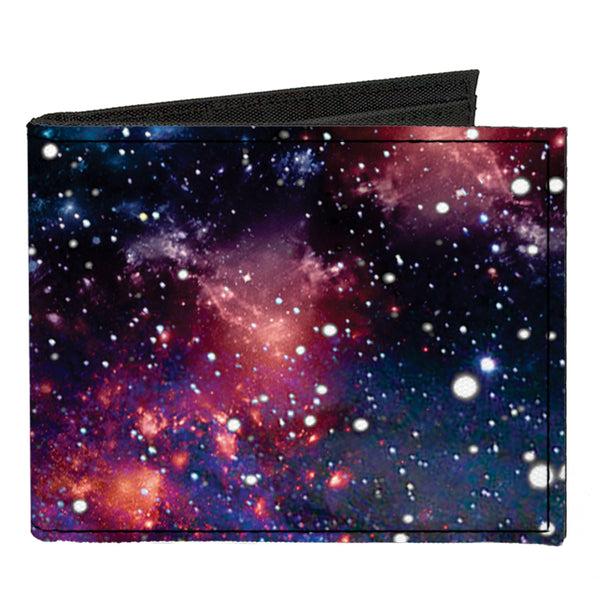 buckle down Canvas Bi-Fold Wallet - Space Dust Collage