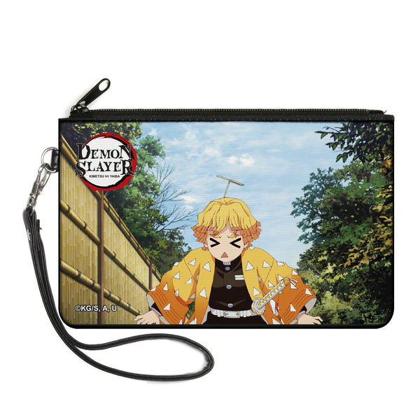 buckle down Canvas Zipper Wallet - LARGE - Demohn Slayer Zenitsu Agatsuma Scene