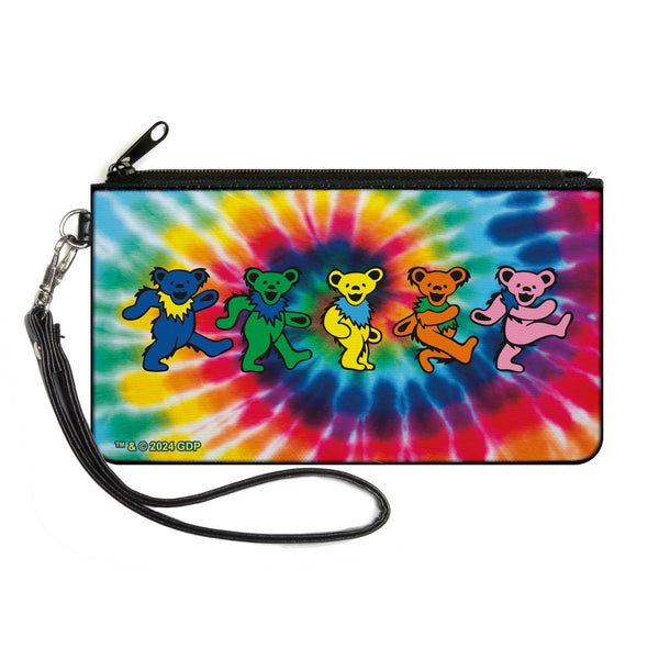 buckle down Canvas Zipper Wallet - LARGE - Grateful Dead Dancing Bears Swirl Multi Color