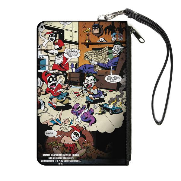 buckle down Canvas Zipper Wallet - LARGE - Mad Love Harley Quinn Family Life Dreaming Scene w/Joker & Kids