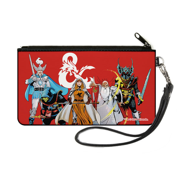 buckle down Canvas Zipper Wallet - SMALL - Dungeons & Dragons Five Action Figure Group Pose Red