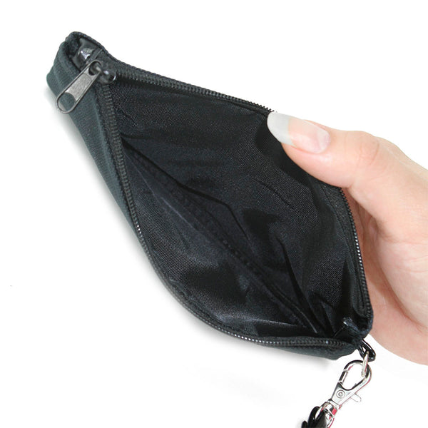 Buckle Down Canvas Zipper Wallet - SMALL - FRIDAY THE 13th Jason Mask Trees Tans Blood Splatter Black