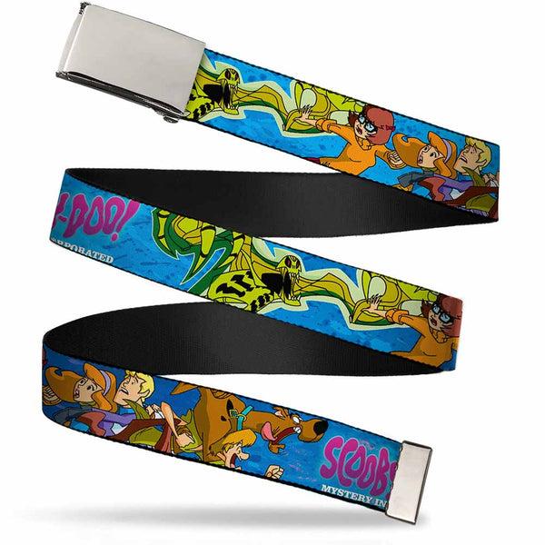 buckle down Chrome Buckle Web Belt - SCOOBY DOO INC. Group w/Slime Mutant Webbing