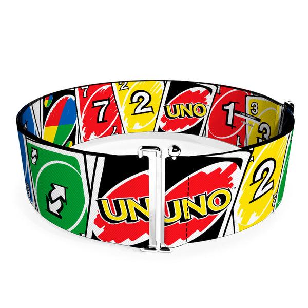 buckle down Cinch Waist Belt - UNO Cards Lineup Stack Multi Color