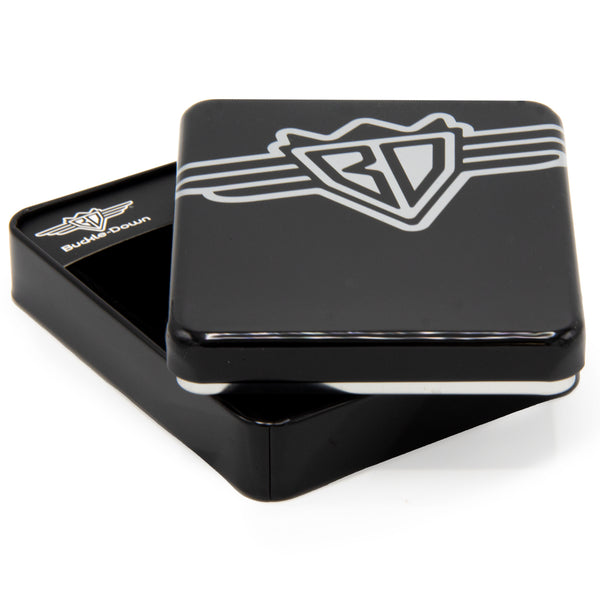Buckle Down Display Box - Wallet Tin With Tray - Buckle-Down BD Wings Logo Black/Gray