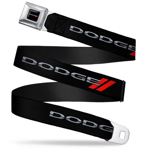buckle down Dodge Red Rhombus Full Color Seatbelt Belt - Dodge Red Rhombus REPEAT Webbing