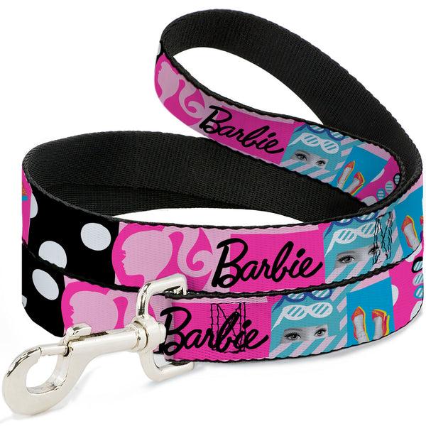 buckle down Dog Leash - BARBIE Accessory Icons Collage Multi Color