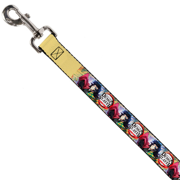 Buckle Down Dog Leash - DEMON SLAYER Giyu Tomioka Pose And Title Logo