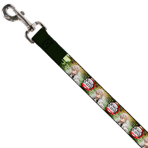 Buckle Down Dog Leash - DEMON SLAYER Sanemi Shinazugawa Pose And Title Logo