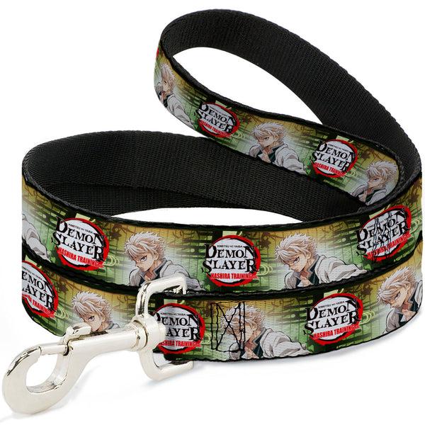 buckle down Dog Leash - DEMON SLAYER Sanemi Shinazugawa Pose and Title Logo