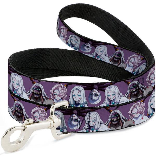 buckle down Dog Leash - Demon Slayer The Spider Family Poses Purple
