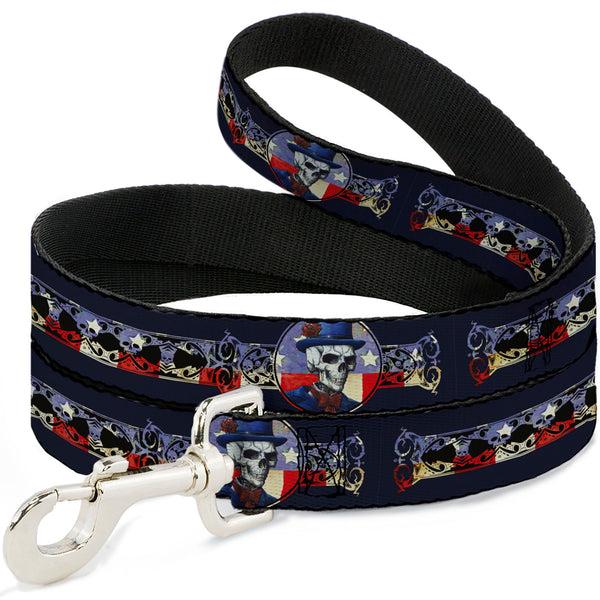 buckle down Dog Leash - Grateful Dead Dave's Picks Skeleton Americana Bonus Art