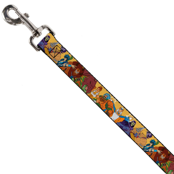 Buckle Down Dog Leash - MOTU Revelation Eight Character Group Pose Yellow