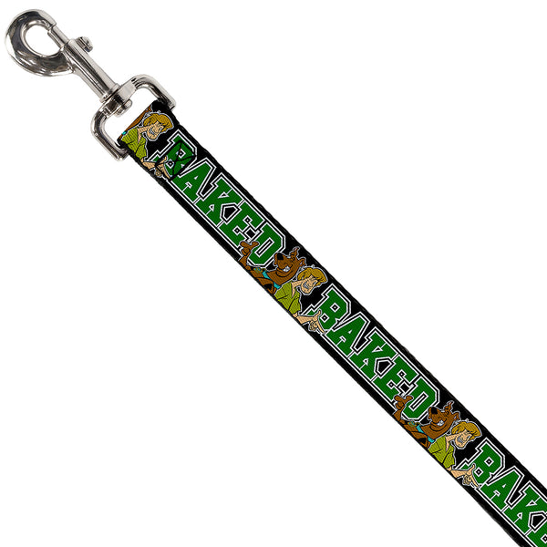 Buckle Down Dog Leash - Scooby Doo & Shaggy Pose/BAKED Black/Green