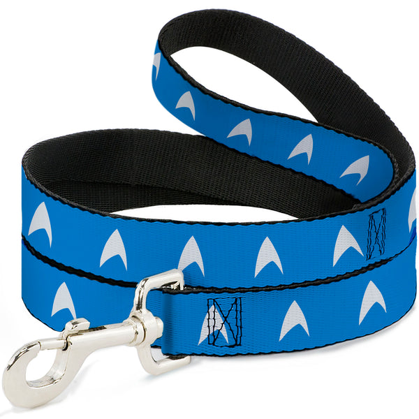 buckle down Dog Leash - Star Trek Starfleet Insignia Blue/White