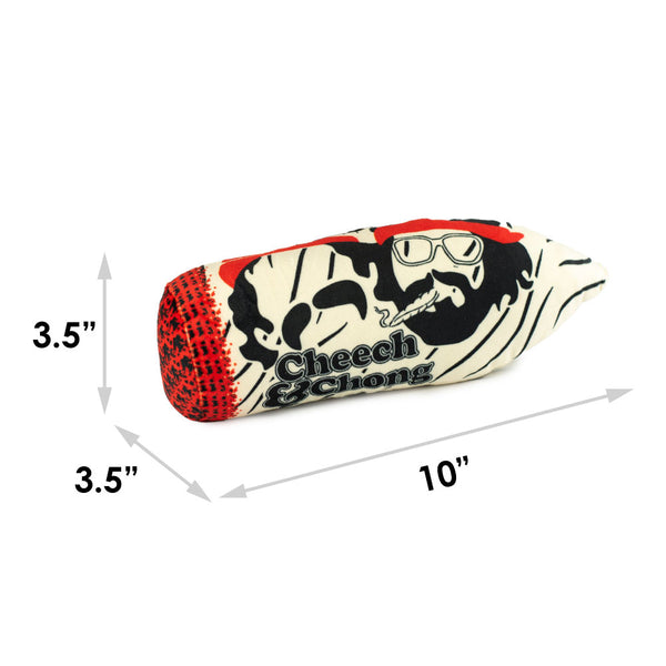 Buckle Down Dog Toy Squeaker Plush - CHEECH & CHONG Faces Joint