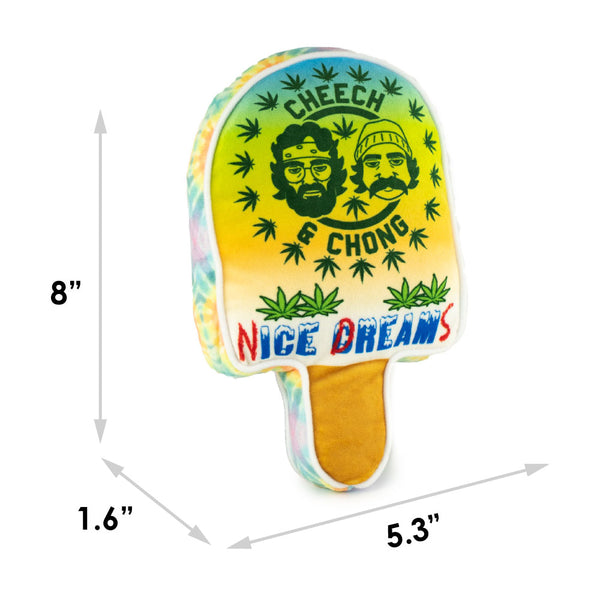 Buckle Down Dog Toy Squeaker Plush - CHEECH & CHONG NICE DREAMS Popsicle