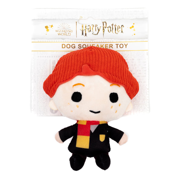 Buckle Down Dog Toy Squeaker Plush - Harry Potter Ron Weasley Standing Charm Full Body Pose