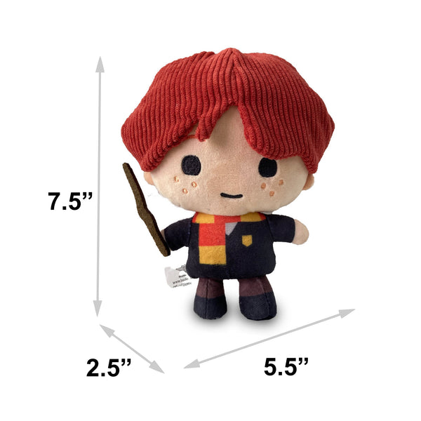 Buckle Down Dog Toy Squeaker Plush - Harry Potter Ron Weasley Standing Charm Full Body Pose