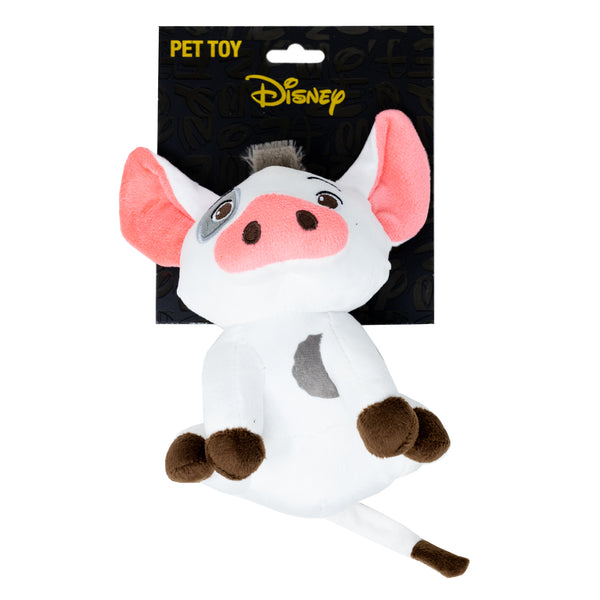 Buckle Down Dog Toy Squeaker Plush - Moana Pua Full Body Sitting Pose