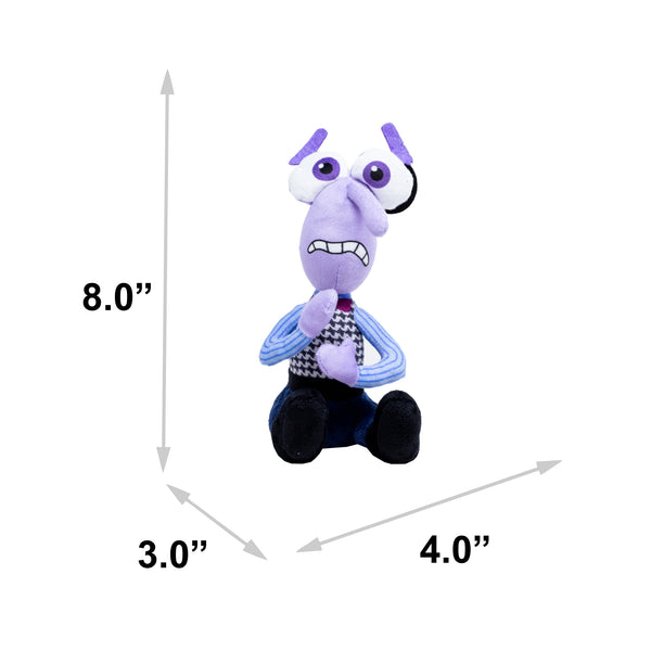 Buckle Down Dog Toy Squeaker Plush - Pixar Inside Out Fear Full Body Pose