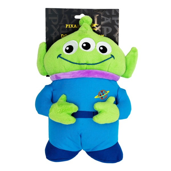 Buckle Down Dog Toy Squeaker Plush - Pixar Toy Story Alien Full Body Pose
