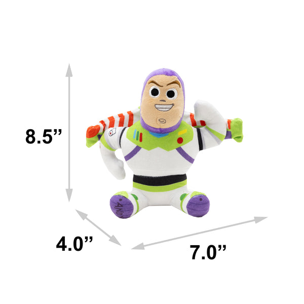 Buckle Down Dog Toy Squeaker Plush - Pixar Toy Story Buzz Lightyear Full Body Pose