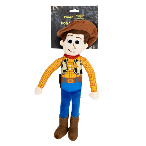 Buckle Down Dog Toy Squeaker Plush - Pixar Toy Story Woody Full Body Pose
