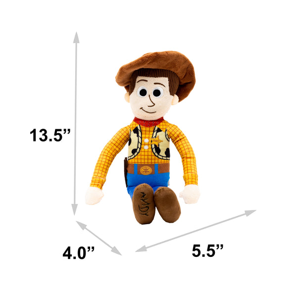Buckle Down Dog Toy Squeaker Plush - Pixar Toy Story Woody Full Body Pose