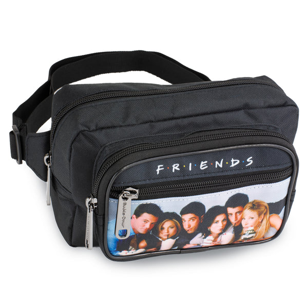 Buckle Down Fanny Pack - FRIENDS Vivid 6-Character Milk Shake Pose Black White Multi Color
