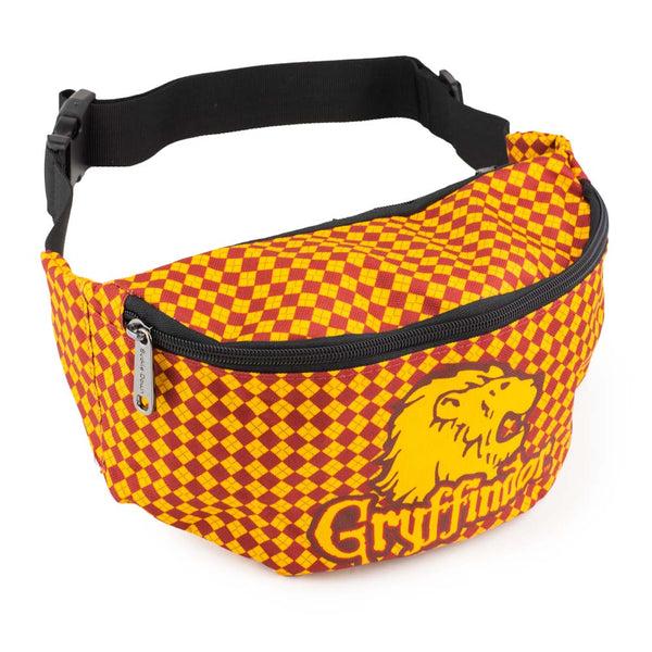 buckle down Fanny Pack - Harry Potter Gryffindor Lion with Shield Argyle Gold Burgundy