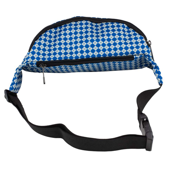 Buckle Down Fanny Pack - Harry Potter Ravenclaw Eagle With Shield Argyle Gray Blue