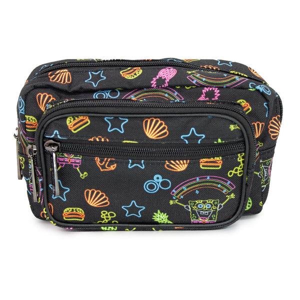 buckle down Fanny Pack - SpongeBob Icons Collage Black Multi Neon