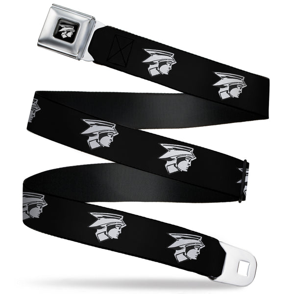 buckle down Ford Mercury Head Emblem Full Color Black White Seatbelt Belt - Ford Mercury Head Emblem Black/White Webbing