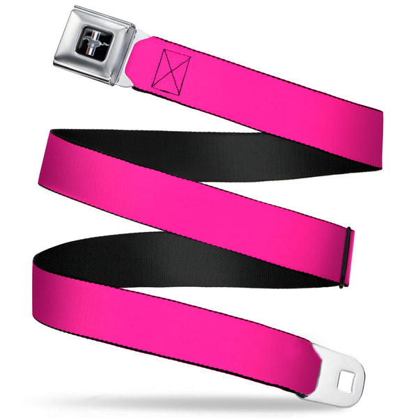 buckle down Ford Mustang Seatbelt Belt - Neon Pink Webbing