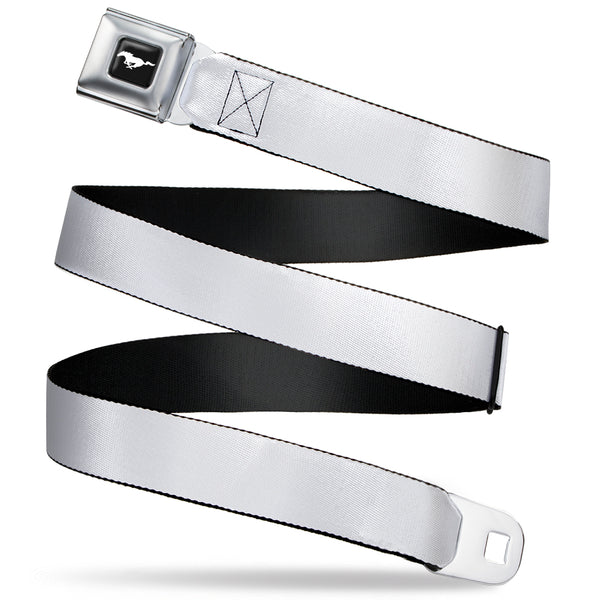 buckle down Ford Mustang Seatbelt Belt - White Webbing