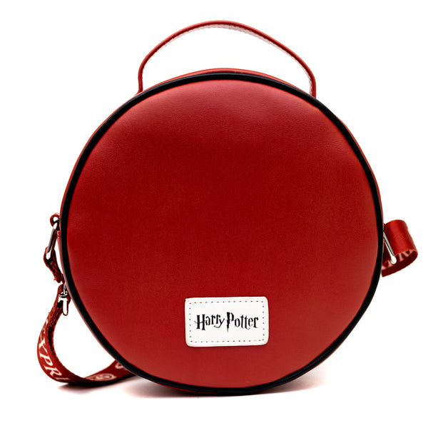 Buckle Down Harry Potter Bag Round Harry Potter Platform 9 3/4 Sign Replica Red Vegan Leather