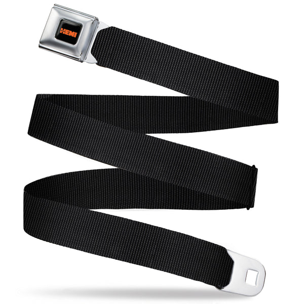 buckle down HEMI 426 Logo Full Color Black/Orange - Seatbelt Belt - Black Webbing