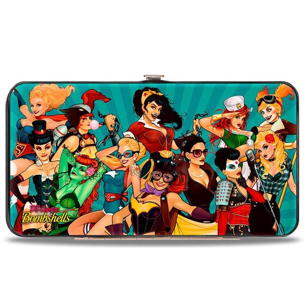 buckle down Hinged Wallet - 12-DC BOMBSHELLS Group Pose Rays Blues