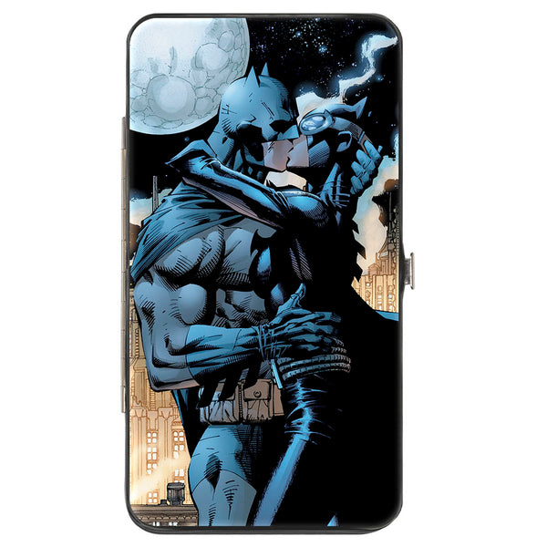 buckle down Hinged Wallet - Batman Catwoman Kissing Hush Pose + Moon