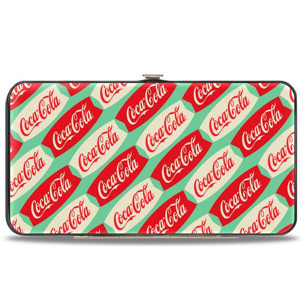 buckle down Hinged Wallet - Coca-Cola Script Marquee Logo Green/Red/White