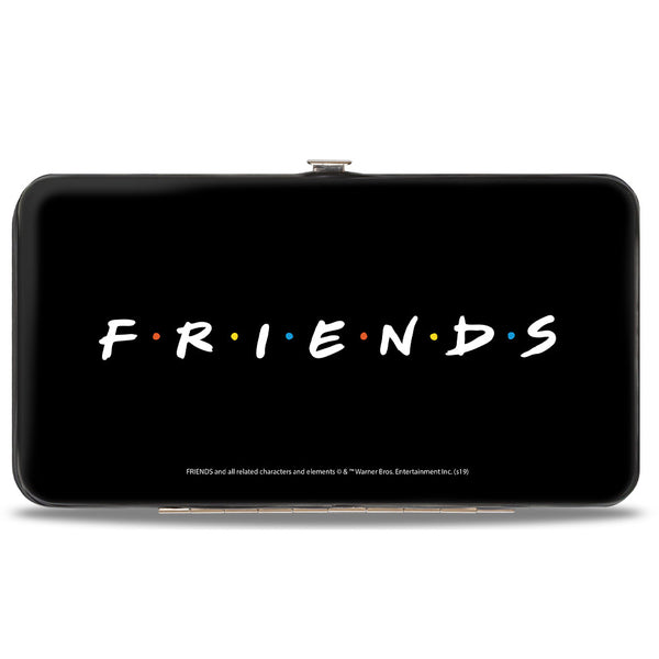 Buckle Down Hinged Wallet - FRIENDS Vivid 6-Character Milk Shake Pose + Logo Black White Multi Color