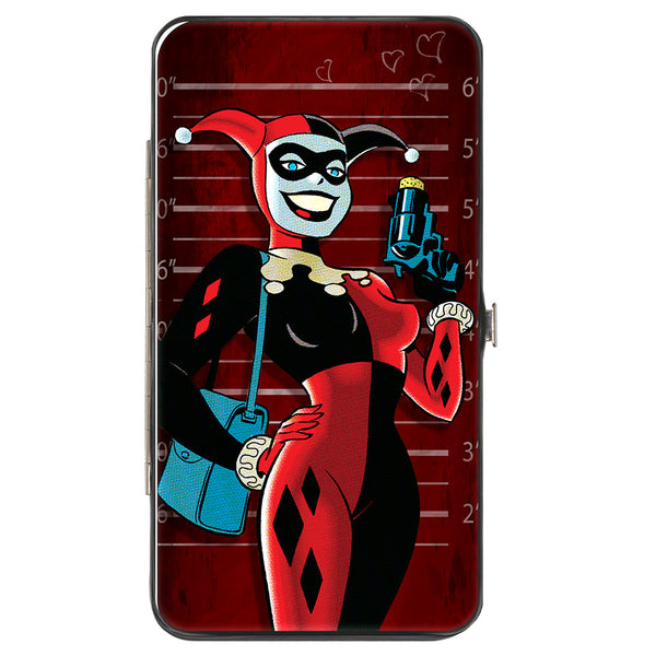 buckle down Hinged Wallet - Harley Quinn Mad Love Knock Pose Lineup Reds