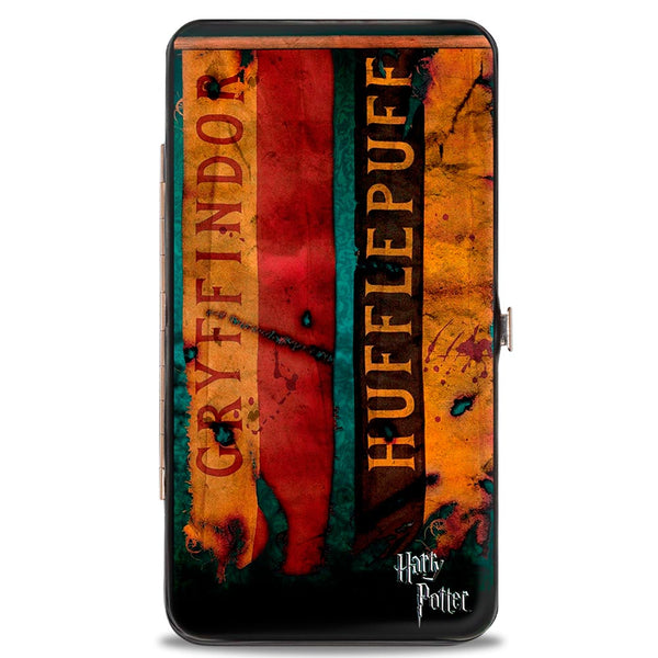 buckle down Hinged Wallet - HARRY POTTER 4-Hogwarts House Banners